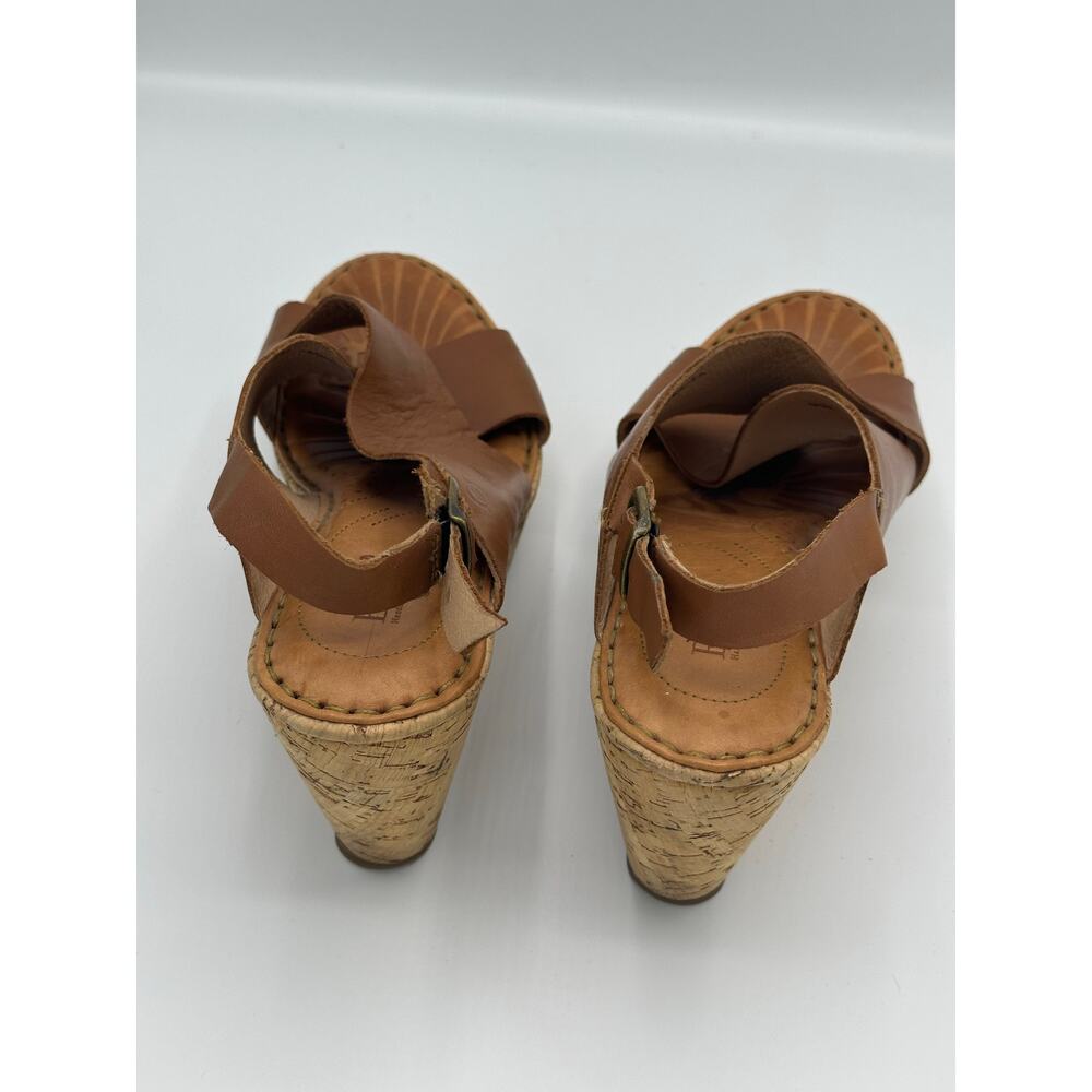 Born Wedge Cork heel sandals size 9 M - Picture 3 of 5